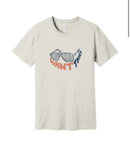 The "I Don't Want That Glasses" Tee (Vintage White)